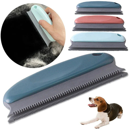 Eco - Friendly 2 - in - 1 Pet Hair Remover Brush for All Fabrics - Portable Lint and Dust Cleaner - Meterpet