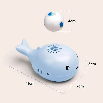 Electric Floating Ball Cat Toy - USB Rechargeable, Interactive Play, Whale - Shaped Design - Meterpet