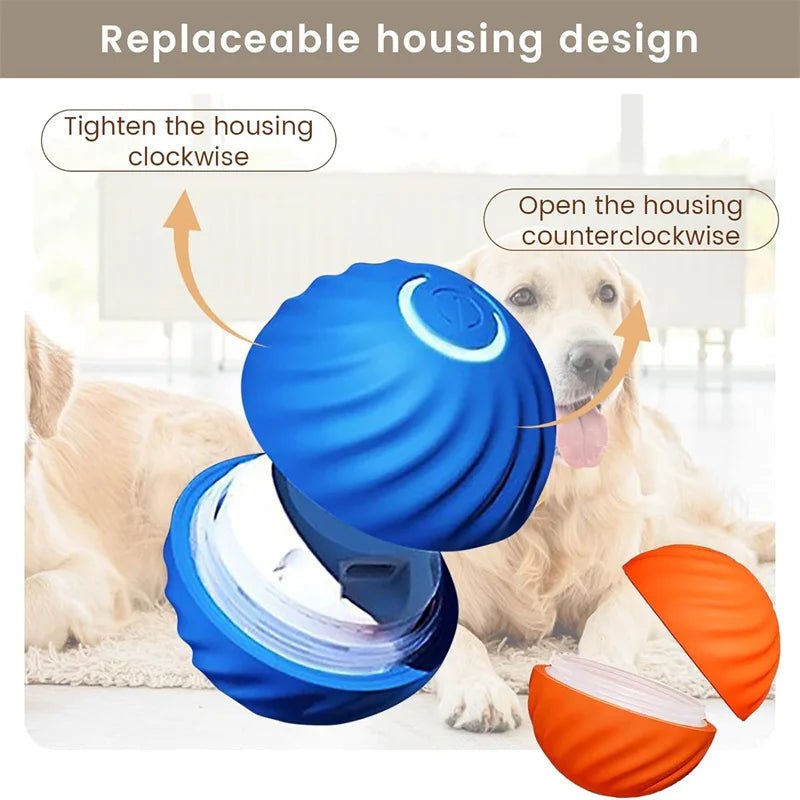 Interactive Dog Toy Ball - Smart USB Rechargeable Bouncing Ball for Active Dogs - Meterpet