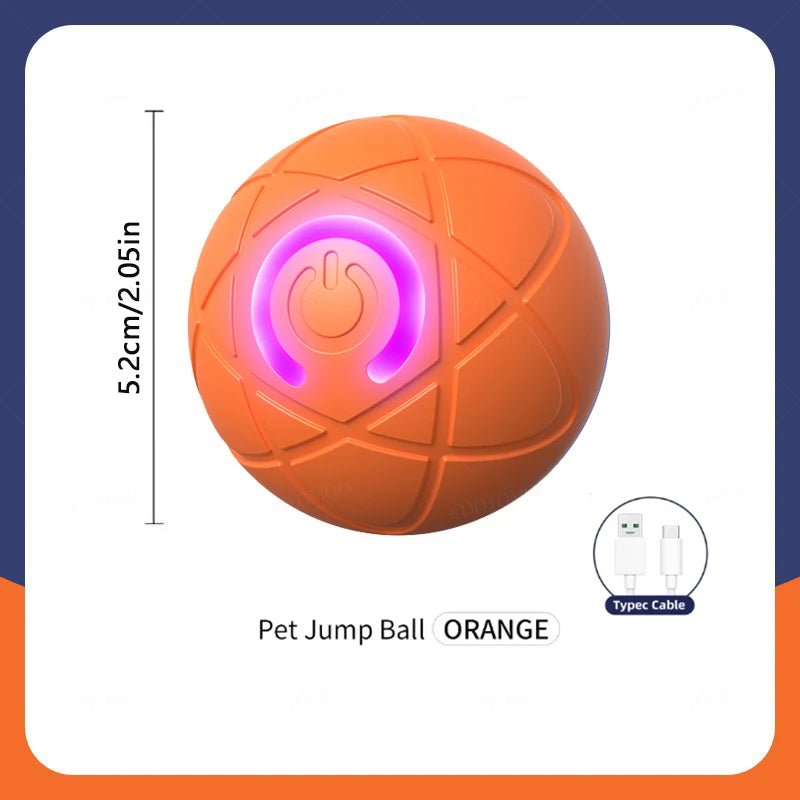 Interactive Dog Toy Ball - Smart USB Rechargeable Bouncing Ball for Active Dogs - Meterpet