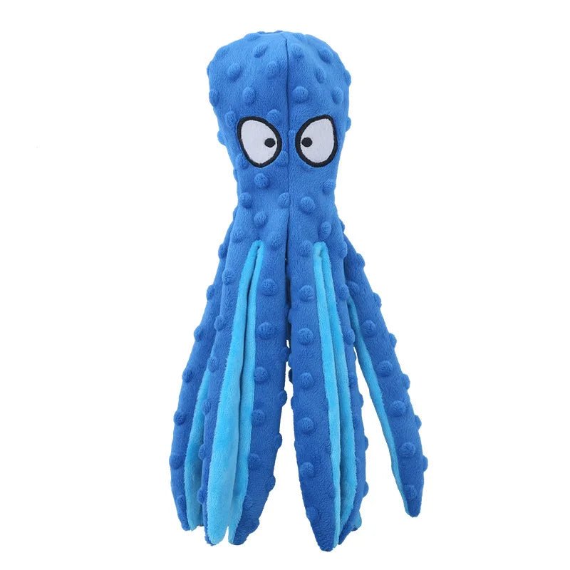 Plush Octopus Dog Toy - Bite - Resistant, Squeaky, and Interactive - Meterpet