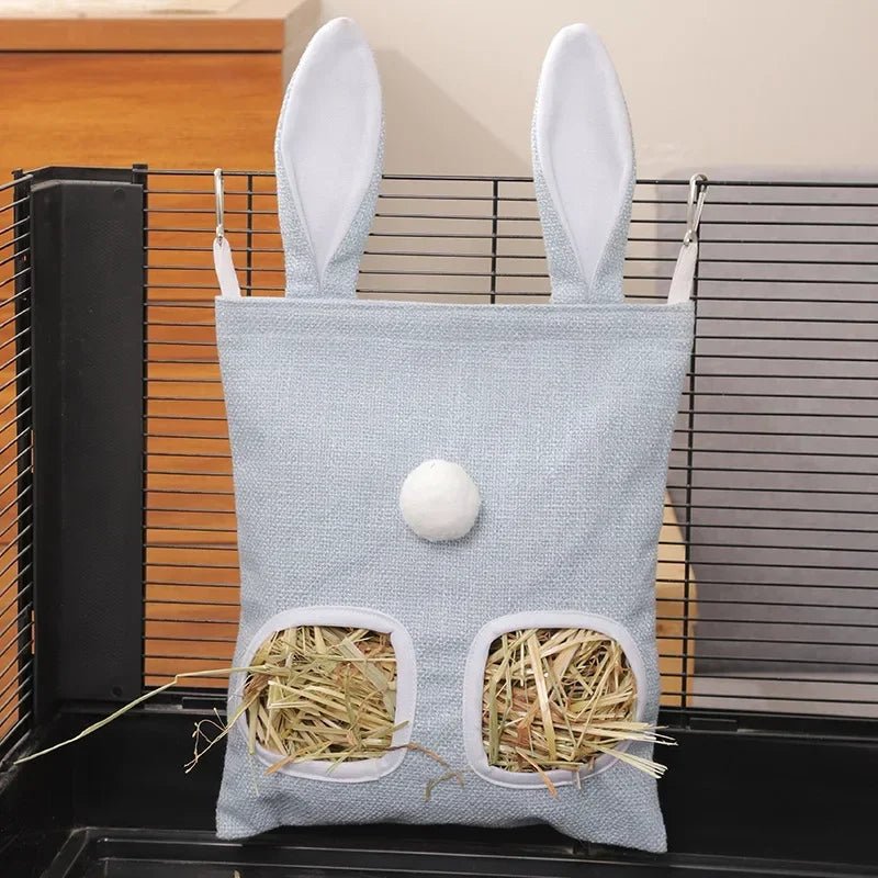 Rabbit Hay Feeder Hanging Pouch - Durable and Space - Saving - Meterpet