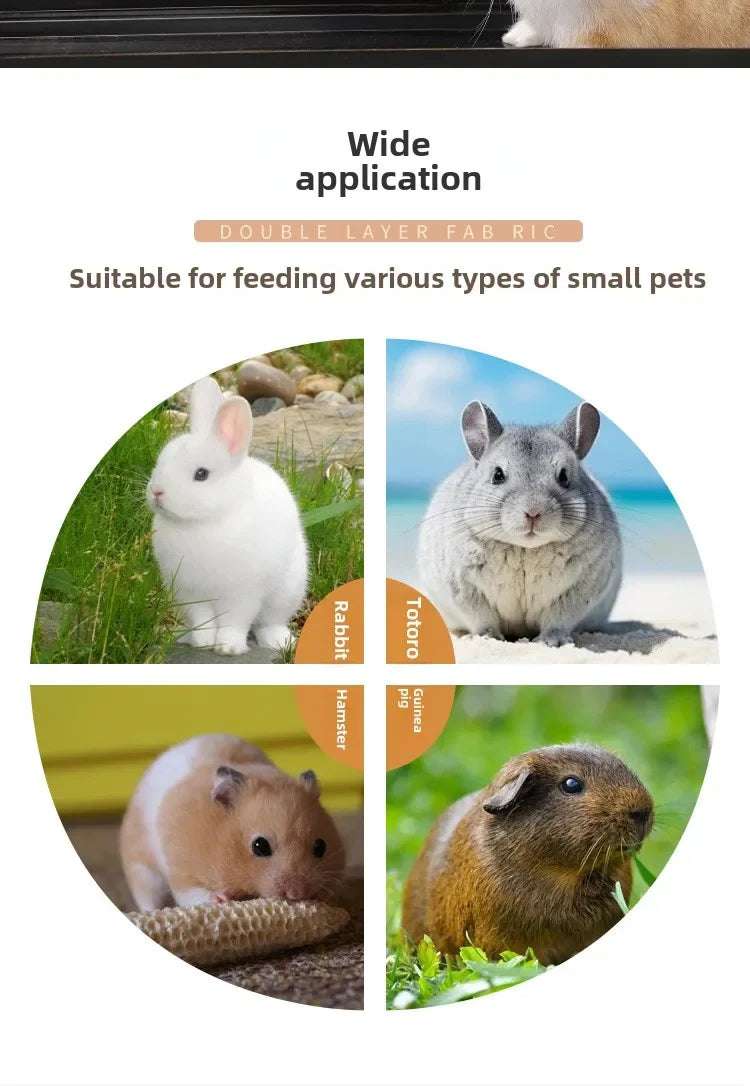 Rabbit Hay Feeder Hanging Pouch - Durable and Space - Saving - Meterpet