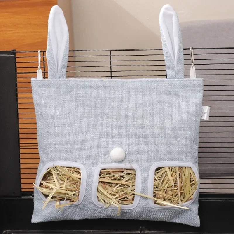 Rabbit Hay Feeder Hanging Pouch - Durable and Space - Saving - Meterpet