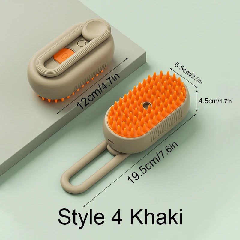 Steamy Brush Electric Spray Cat Hair Brush - Ultimate Grooming Experience - Meterpet