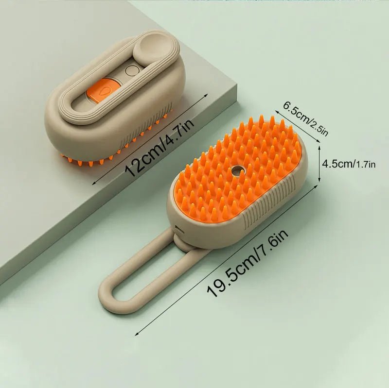 Steamy Brush Electric Spray Cat Hair Brush - Ultimate Grooming Experience - Meterpet