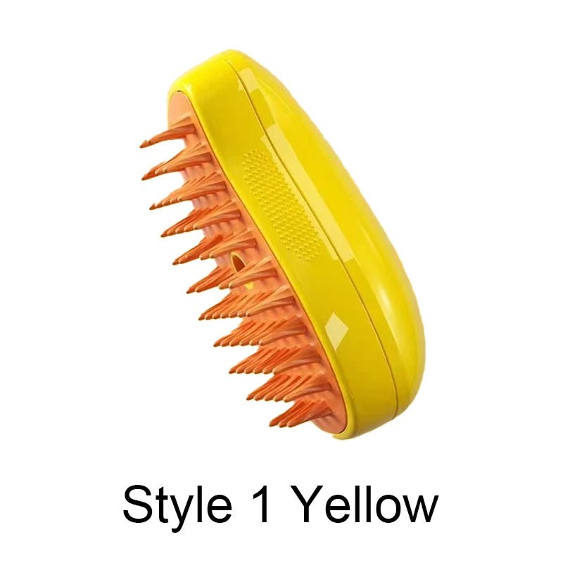 Steamy Brush Electric Spray Cat Hair Brush - Ultimate Grooming Experience - Meterpet