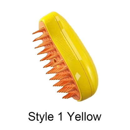 Steamy Brush Electric Spray Cat Hair Brush - Ultimate Grooming Experience - Meterpet