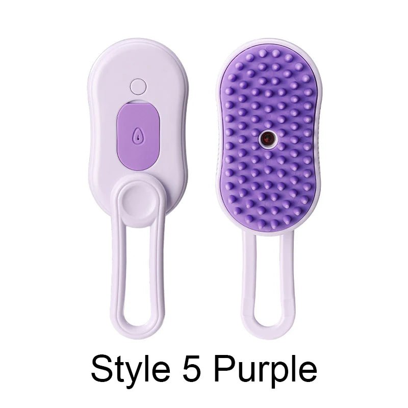 Steamy Brush Electric Spray Cat Hair Brush - Ultimate Grooming Experience - Meterpet