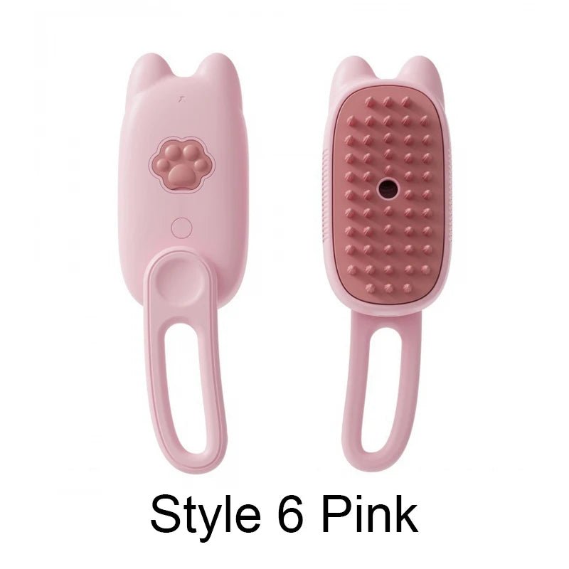 Steamy Brush Electric Spray Cat Hair Brush - Ultimate Grooming Experience - Meterpet