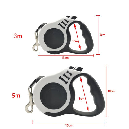 Tangle - Free Dog Leash - Long, Durable and Ergonomic Retractable Leash for All Dog Sizes - Meterpet